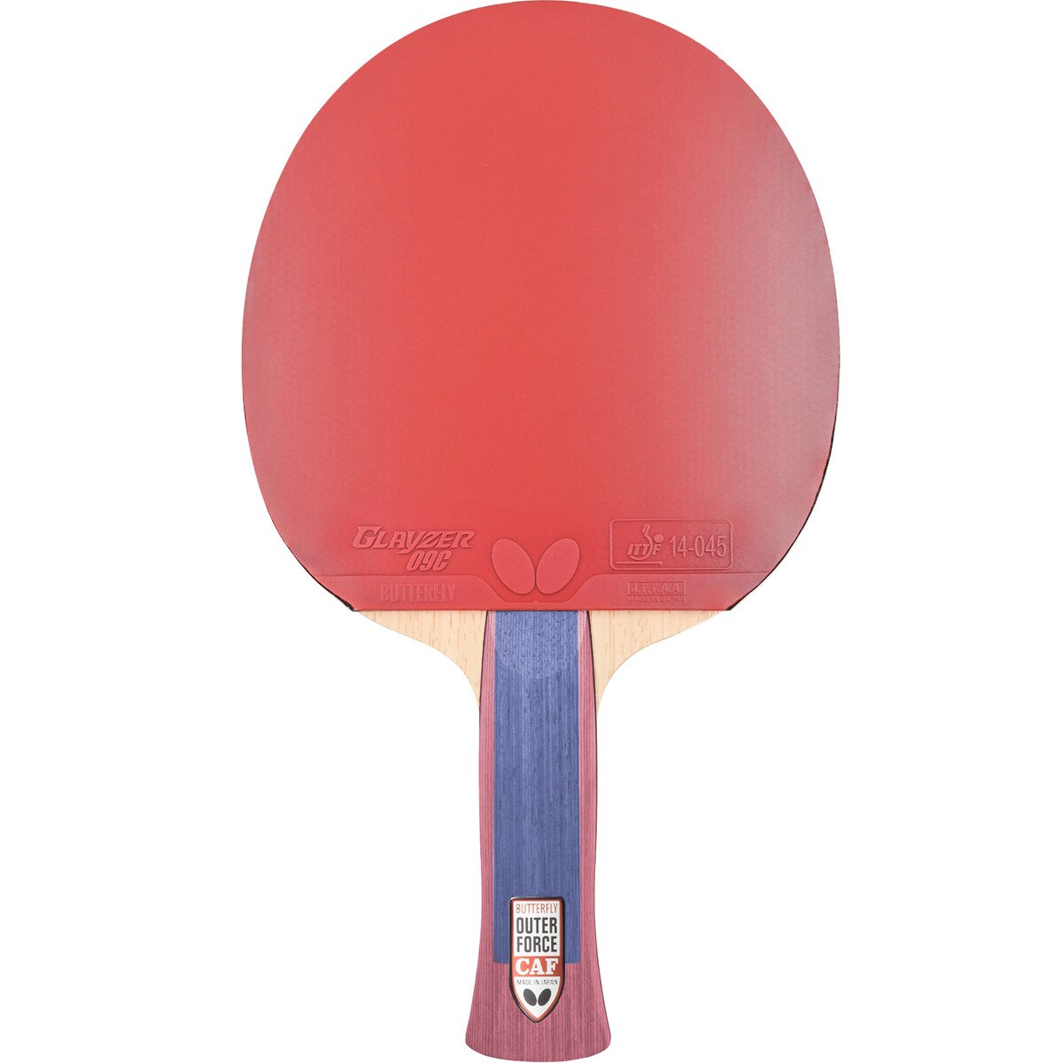 Butterfly Table Tennis - Outerforce CAF Pro-Line with Glayzer 09C - Anatomic (AN) - Front